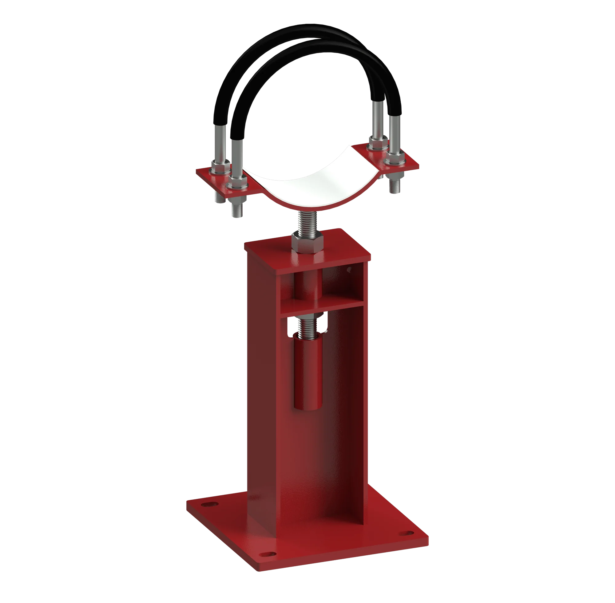 Diagram Showing Adjustable Pipe Support Components