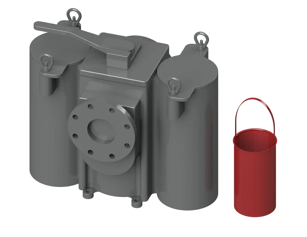 Duplex-Configuration Pipe Strainer