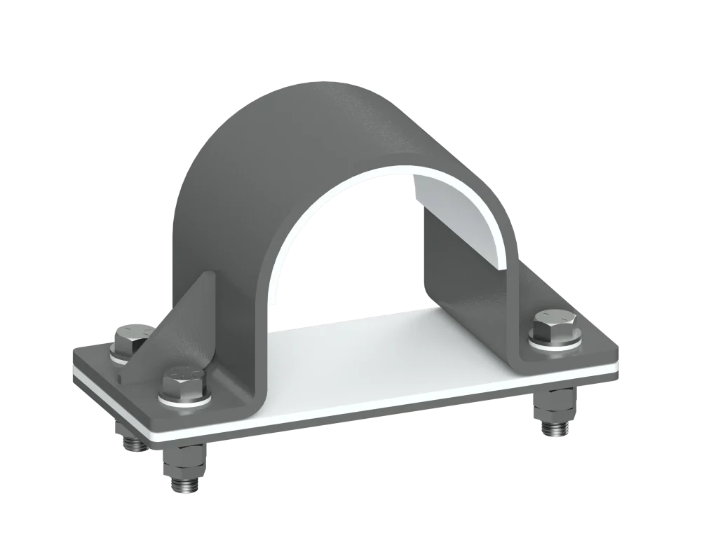 RedLineIPS Heavy Duty Hold Down Clamp with Rubber Liner Installed