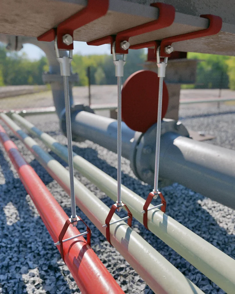 RedLineIPS Pipe Hangers Installed in the Field