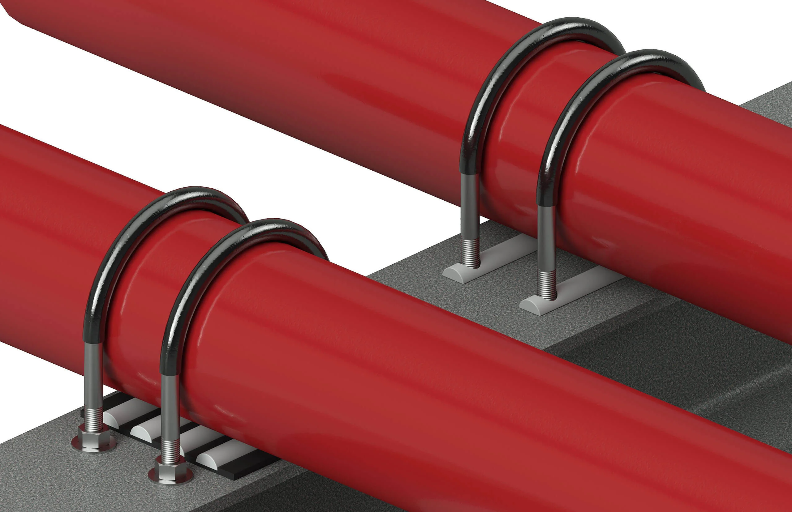 Pipes Supported by Rods vs. by RIBS System