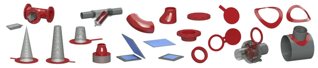 Image showing Cogbill's RedLineIPS Metallic Piping Accessories Collage