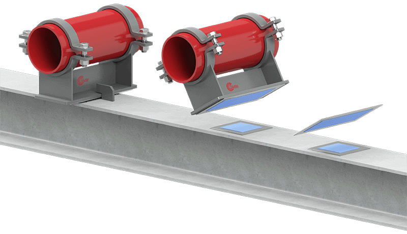 RedLineIPS PTFE Slide Plate with Pipe Shoes