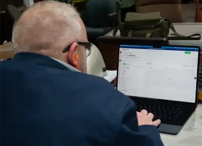 Jeff West at iMac Jeff West using Cogbill-ERP, a result of AI-assisted coding manufacturing for MTR traceability.